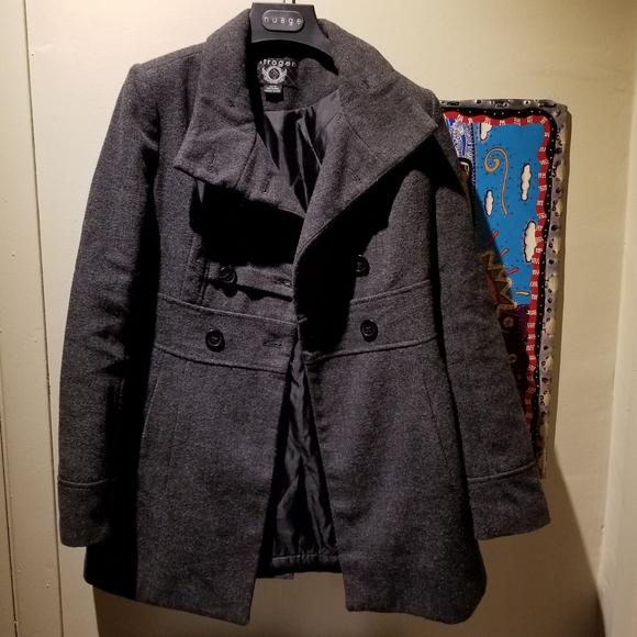 NITROGEN Grey Pea Coat (Size XS) - Picture 5 of 6